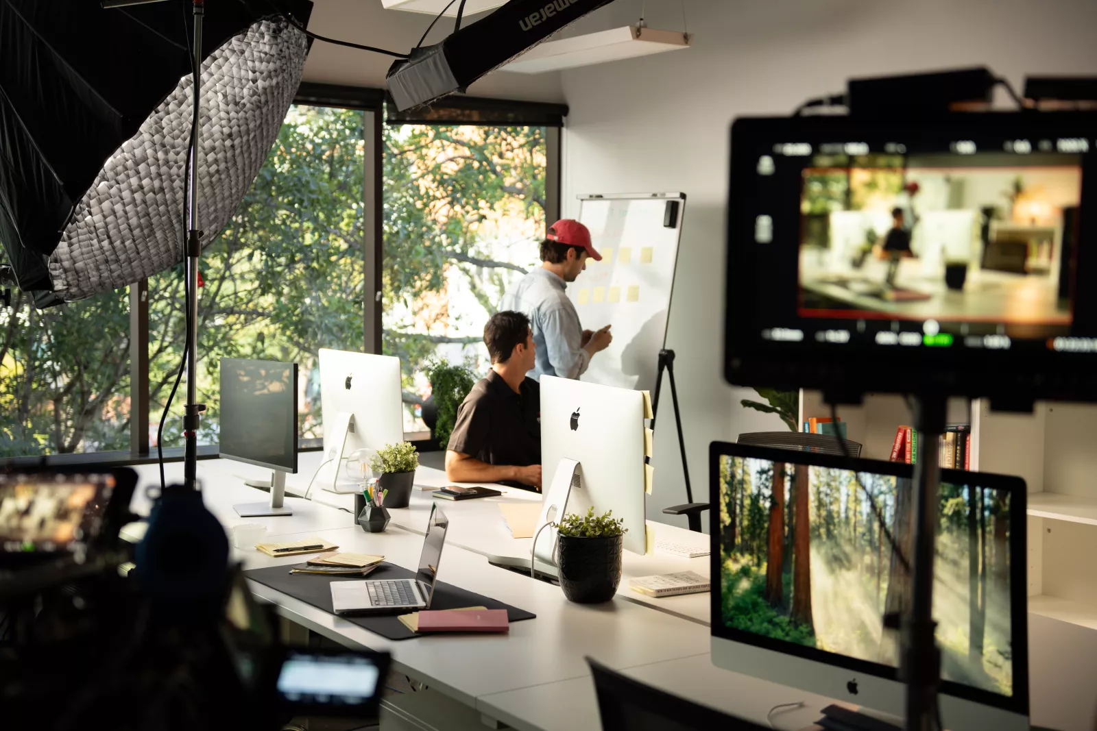 Behind the scenes filming the Start scene for the Xrecruiter Campaign
